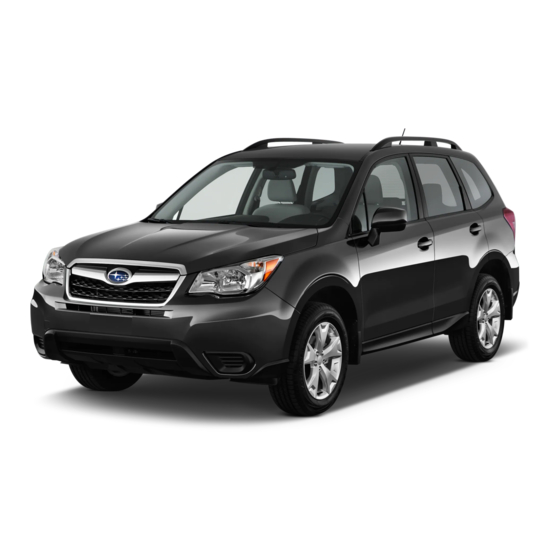 Subaru FORESTER 2015 Handbücher