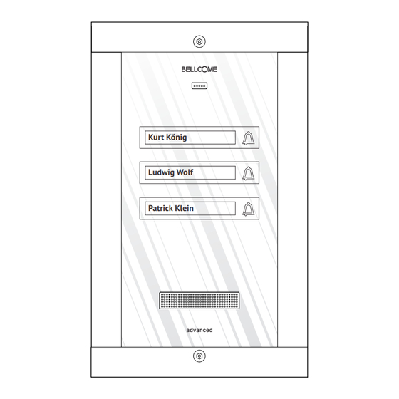 Bellcome advanced Benutzerhandbuch
