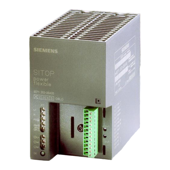 Siemens SITOP power flexi Betriebsanleitung
