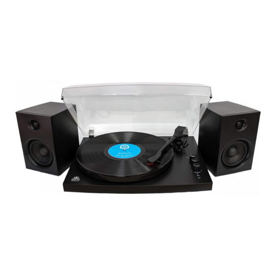 Tocadiscos GPO Piccadilly Retro con Bluetooth y Altavoces externos