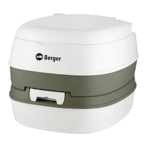 Berger Mobil WC Comfort Bedienungsanleitung