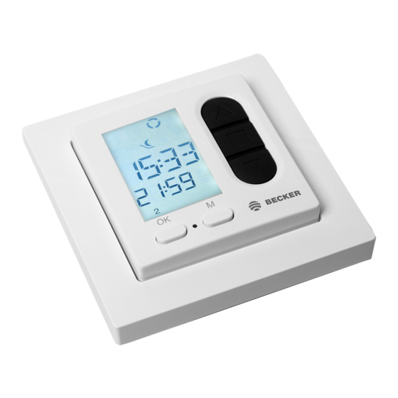 Becker Centronic TimeControl TC72 Montage- Und Betriebsanleitung