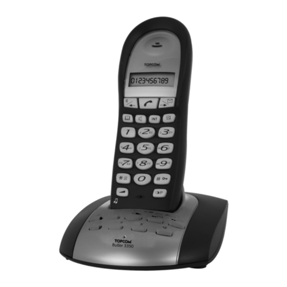 Topcom butler 3350 Gebrauchsanweisung