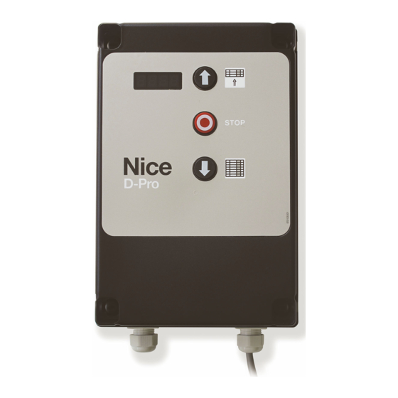 Nice D-Pro Automatic Installierungs-Und Gebrauchsanleitungen Und Hinweise