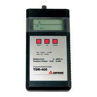 Amprobe TDR-400 Bedienungsanleitung
