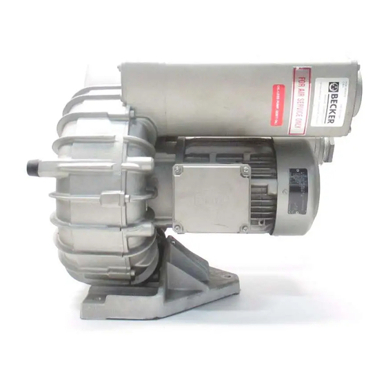 Becker SV 5.250 Betriebsanleitung