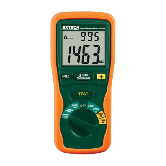 Extech Instruments 380260 Bedienungsanleitung
