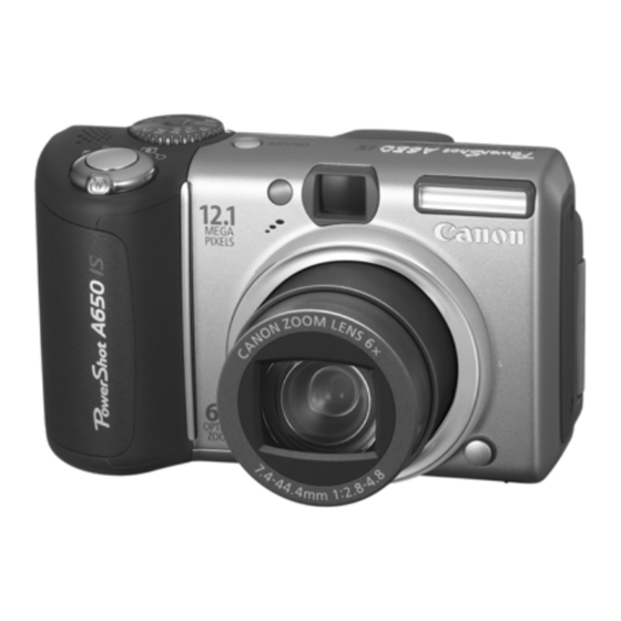 Canon PowerShot A650 IS Benutzerhandbuch