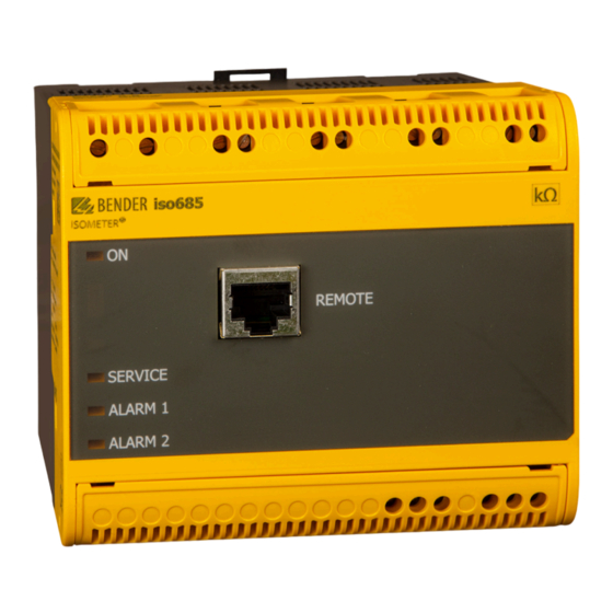 Bender ISOMETER iso685 Bedienungsanleitung