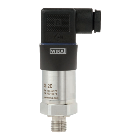 WIKA S-20 Betriebsanleitung