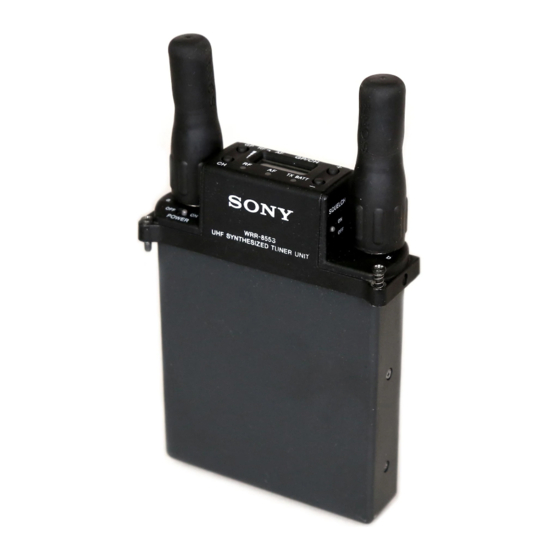 Sony WRR-855S Bedienungsanleitung