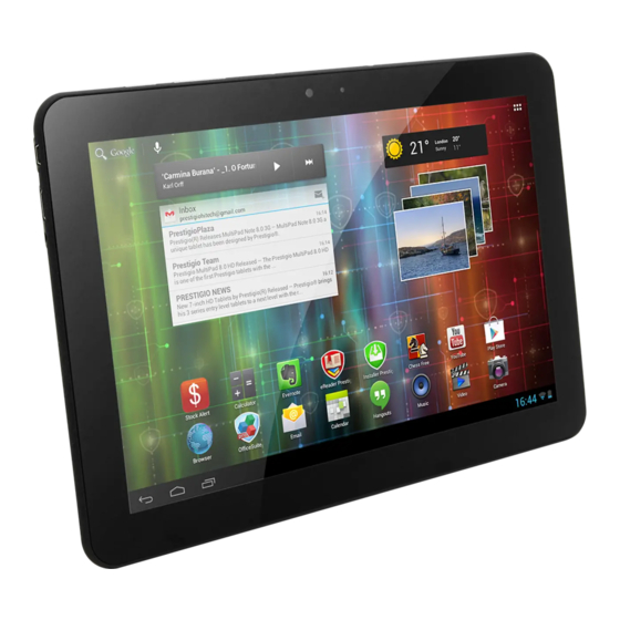 Prestigio PMP5101C QUAD Schnellstartanleitung