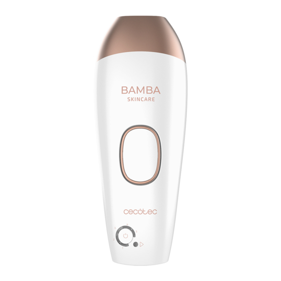 cecotec BAMBA SKINCARE IPL QUARTZ Bedienungsanleitung