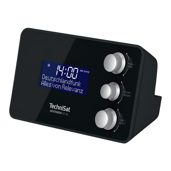 TechniSat DIGITRADIO 50 SE Bedienungsanleitung