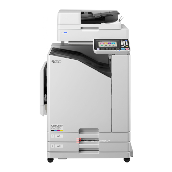 Riso ComColor FW-Serie Bedienungsanleitung