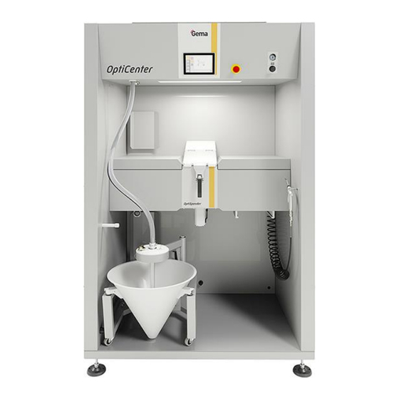 Gema OptiCenter OC06 Betriebsanleitung Und Ersatzteilliste