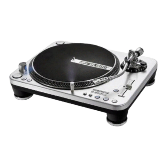 Reloop HIGH-Q RP-6000 MK5 s Bedienungsanleitung