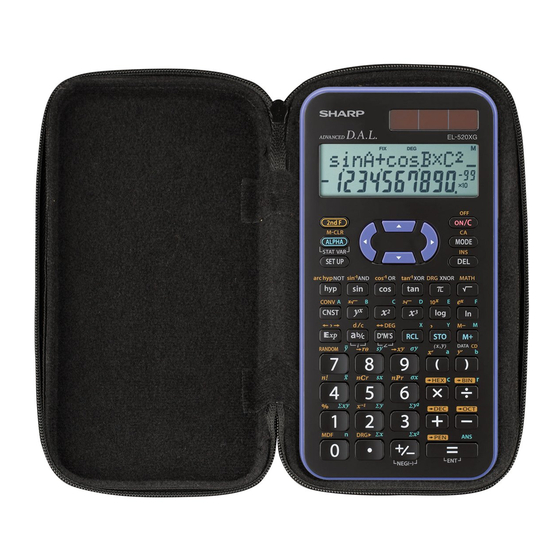 Sharp EL-520XG Bedienungsanleitung