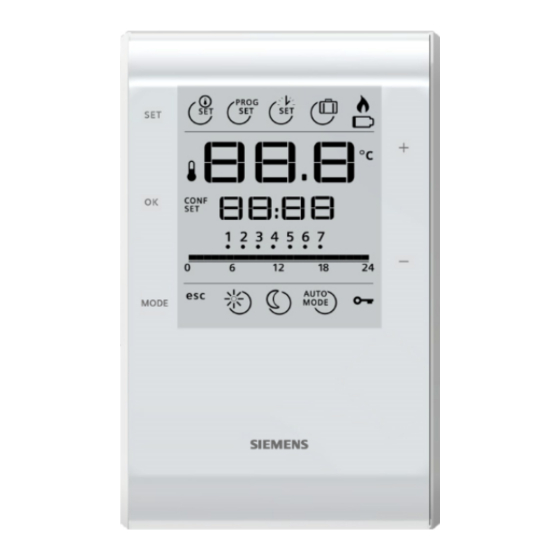 Siemens RDE50.1 Bedienungsanleitung
