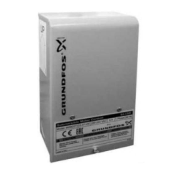 Grundfos SA-SPM Installations- Und Bedienungsanleitungen