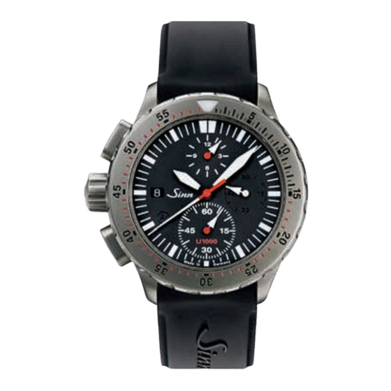 Sinn U1000 EZM 6 Serie Bedienungsanleitung
