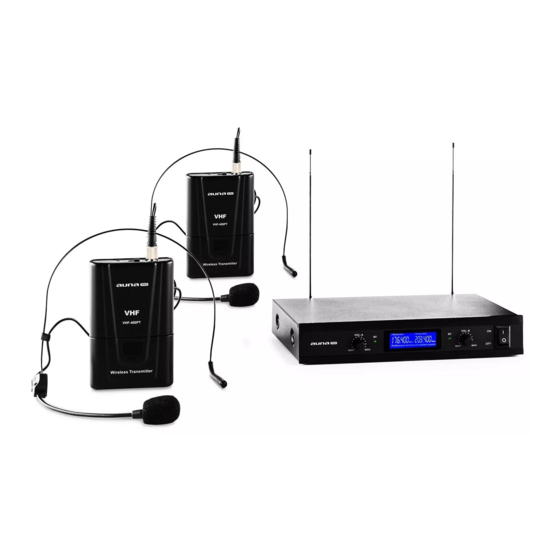 auna PRO VHF-400 Duo 1 Handbuch
