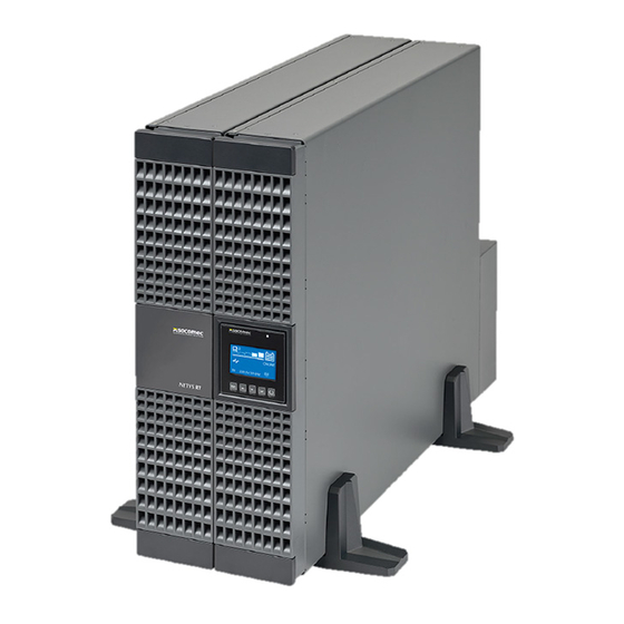 socomec NETYS RT 5000VA Installations- Und Bedienungsanleitung