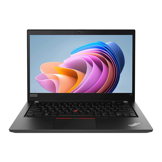 Lenovo ThinkPad T14 Gen 1 Einrichtungsanleitung