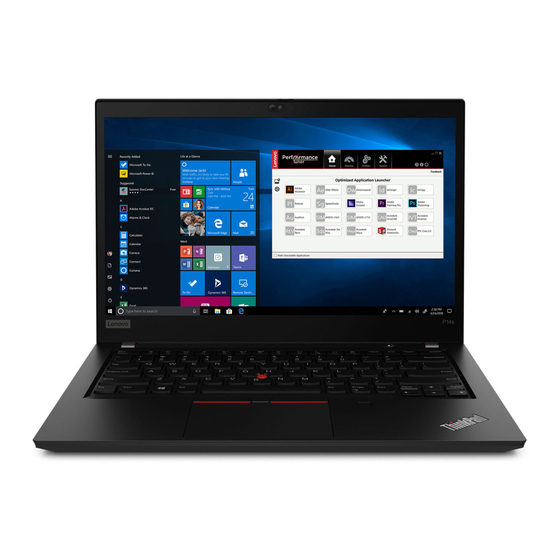 Lenovo ThinkPad T14 Gen 1 Einrichtungsanleitung