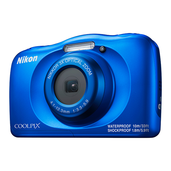 Nikon COOLPIX W150 Schnellstart