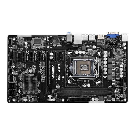 ASROCK H61 Pro BTC Handbuch