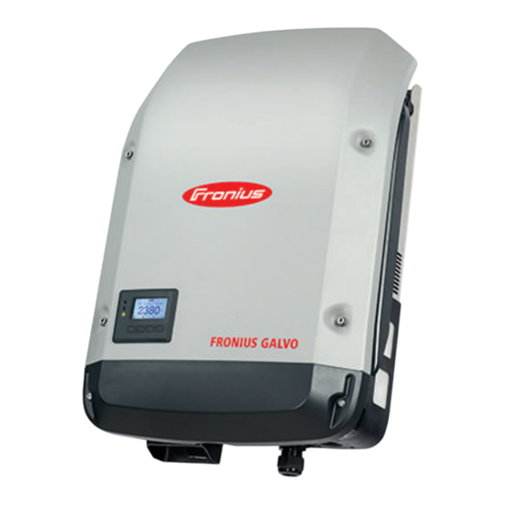Fronius Galvo 2.0-1 Bedienungsanleitung
