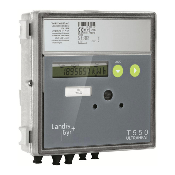 Landis+Gyr T550 ULTRAHEAT Projektierungsanleitung