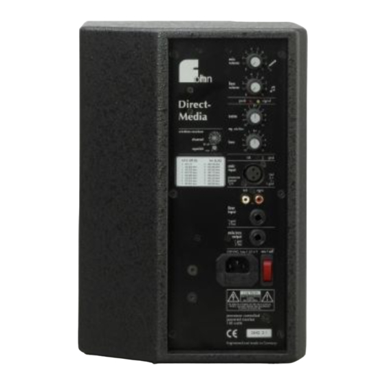 Fohnn Direct-Studio Bedienungsanleitung