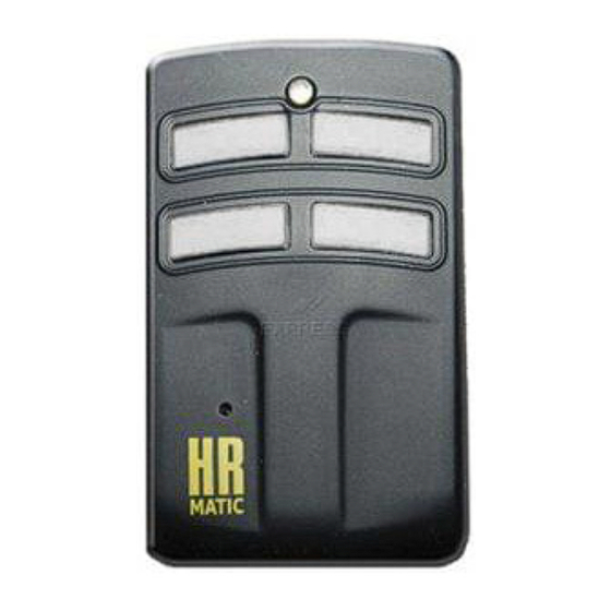 Handsender express HR MULTI 3 Programmierungsanleitung