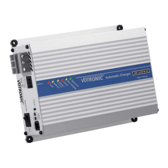 Votronic Automatic Charger VAC 1215 F 3A Montage- Und Bedienungsanleitung