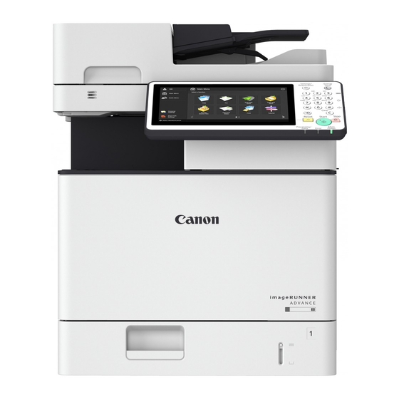 Canon imageRUNNER ADVANCE series Anwenderhandbuch