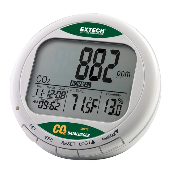 Extech Instruments CO200 Bedienungsanleitung