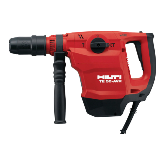 Hilti TE 50-AVR Bedienungsanleitung