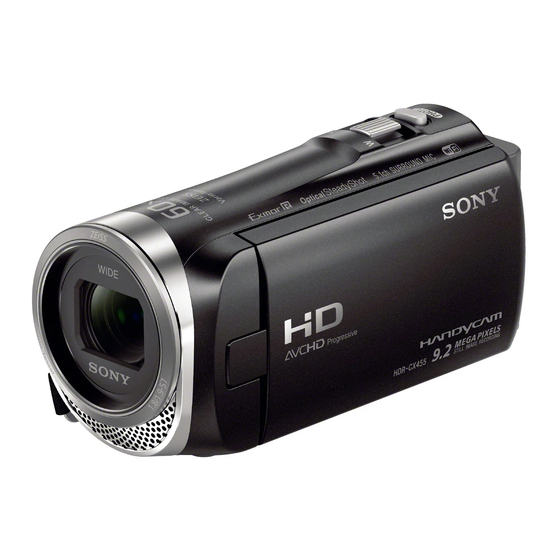 Sony HDR-CX450 Bedienungsanleitung