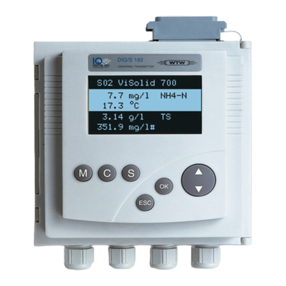 Xylem wtw System 182 XT DIQ/S 182 Bedienungsanleitung