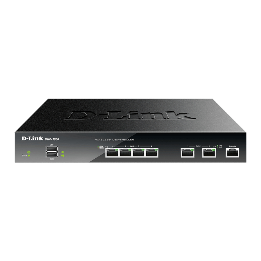 D-Link DWC-1000 Wireless Controller Installationsanleitung