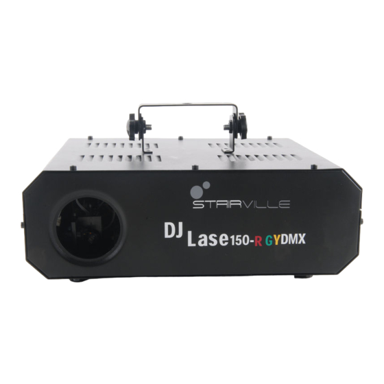 STAIRVILLE DJ Lase 150-rgy dmx Handbücher
