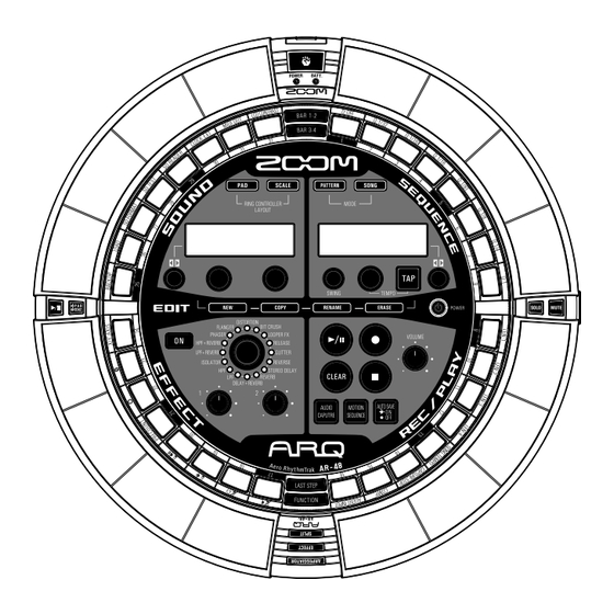 Zoom ARQ Aero RhythmTrak AR-48 Bedienungsanleitung