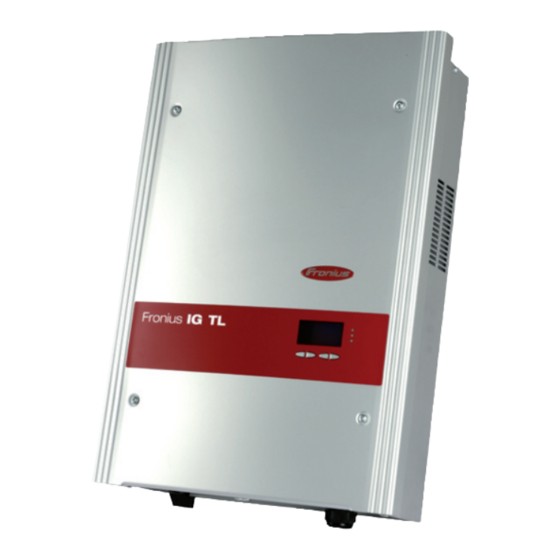 Fronius IG-TL 3.0 Bedienungsanleitung