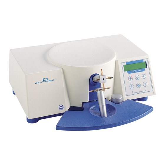 Dentaurum Master 3000 Gebrauchsanweisung