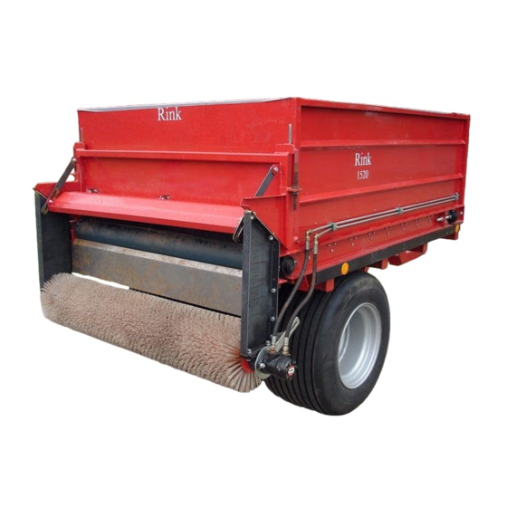 Redexim RINK 1520 Bedienungsanleitung Und Teileliste