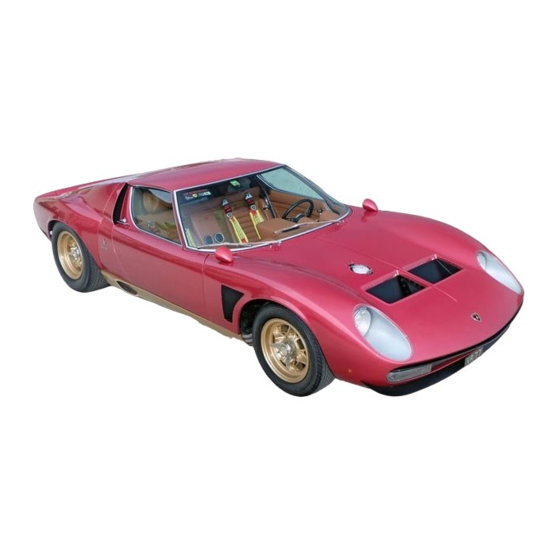 Italeri Lamborghini Miura Jota SVJ Bedienungsanleitung