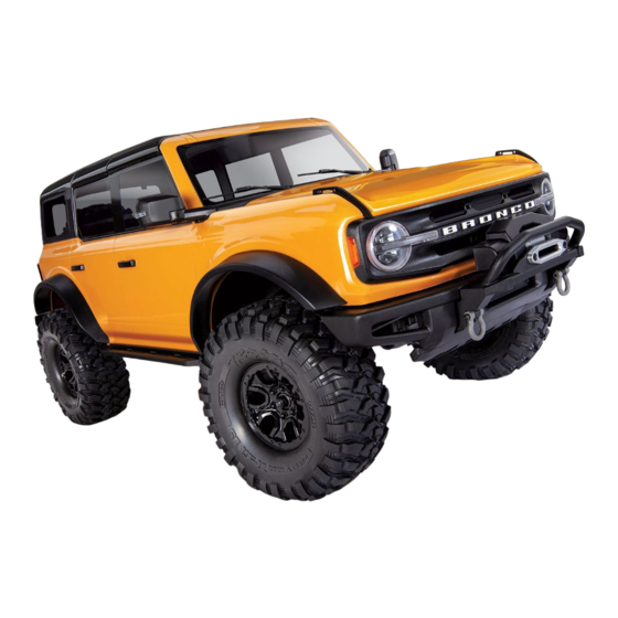 Traxxas BRONCO TRX4 Scale and Trail Crawler Handbücher