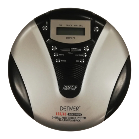 Denver DMP370 Bedienungsanleitung